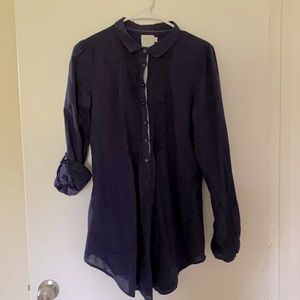 HD in Paris shirt. Navy. Sz 10.